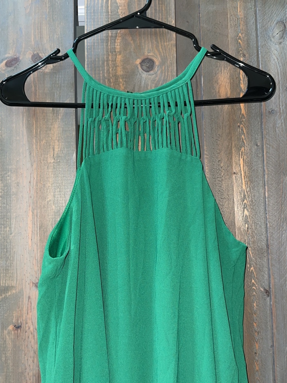 Lulus Green Halter Swing Dress Medium - Picture 5 of 10